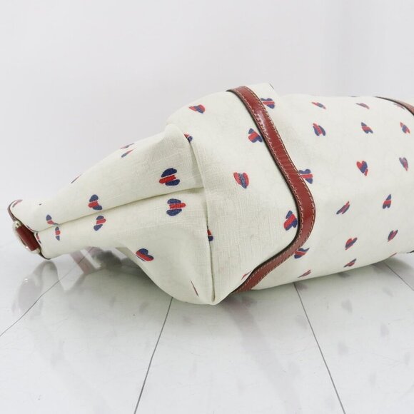 Gucci Red/White GG Supreme Canvas and Patent Leather Medium Heart Joy Tote - Picture 5 of 14